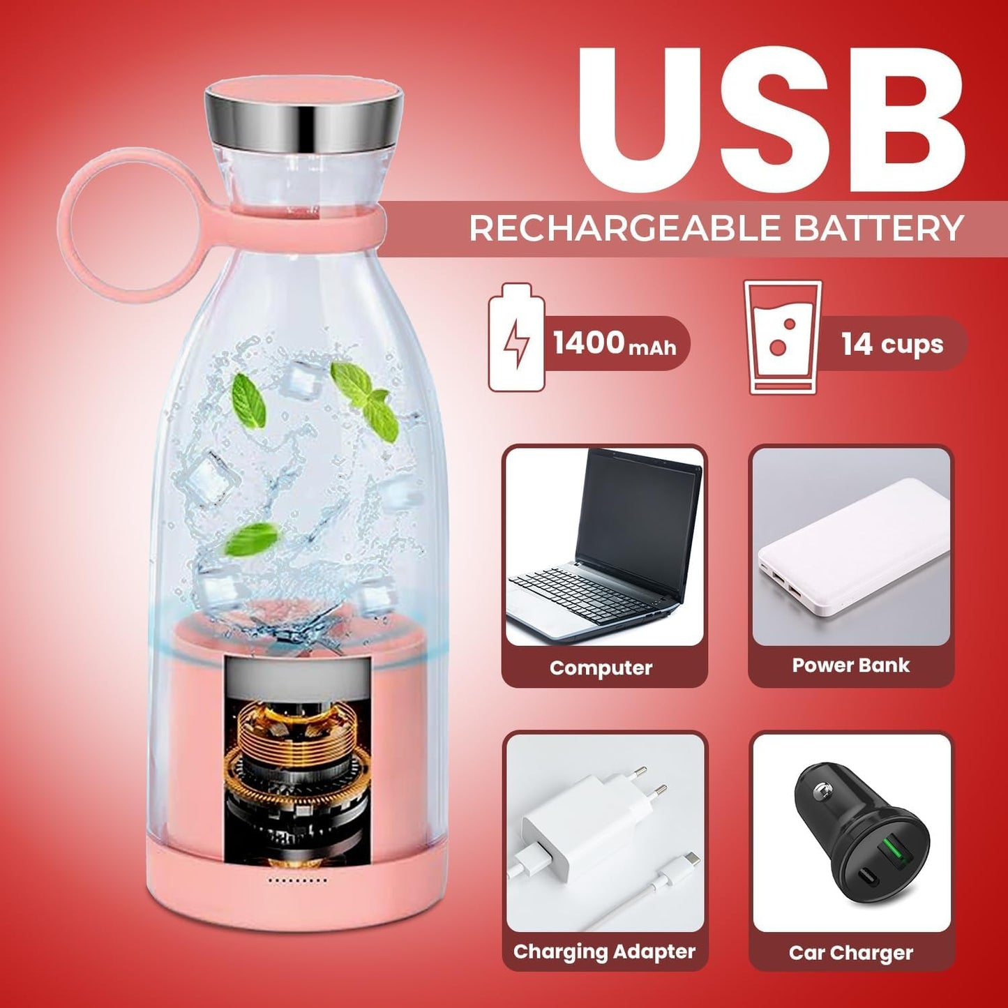Travel Portable Mini Juice Blender
